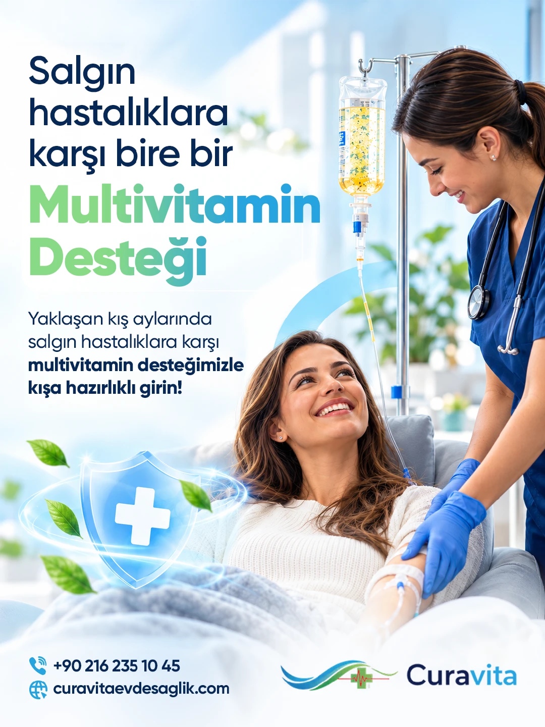Kışa hazırlıklı girin: evde multivitamin serum desteği